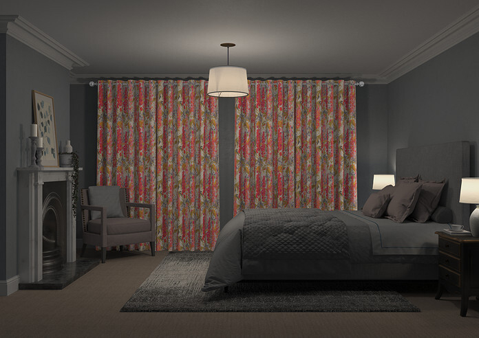 Hollihocks, Candy - Made to Measure Curtains - Image 7